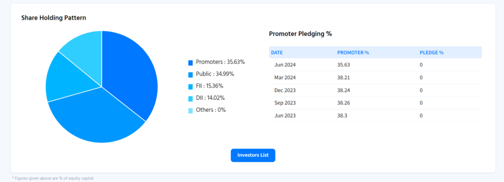 Angel One Share Holding Pattern