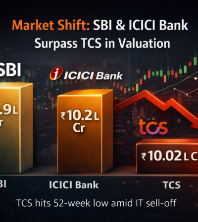 sbi & icici bank surpass tcs market cap