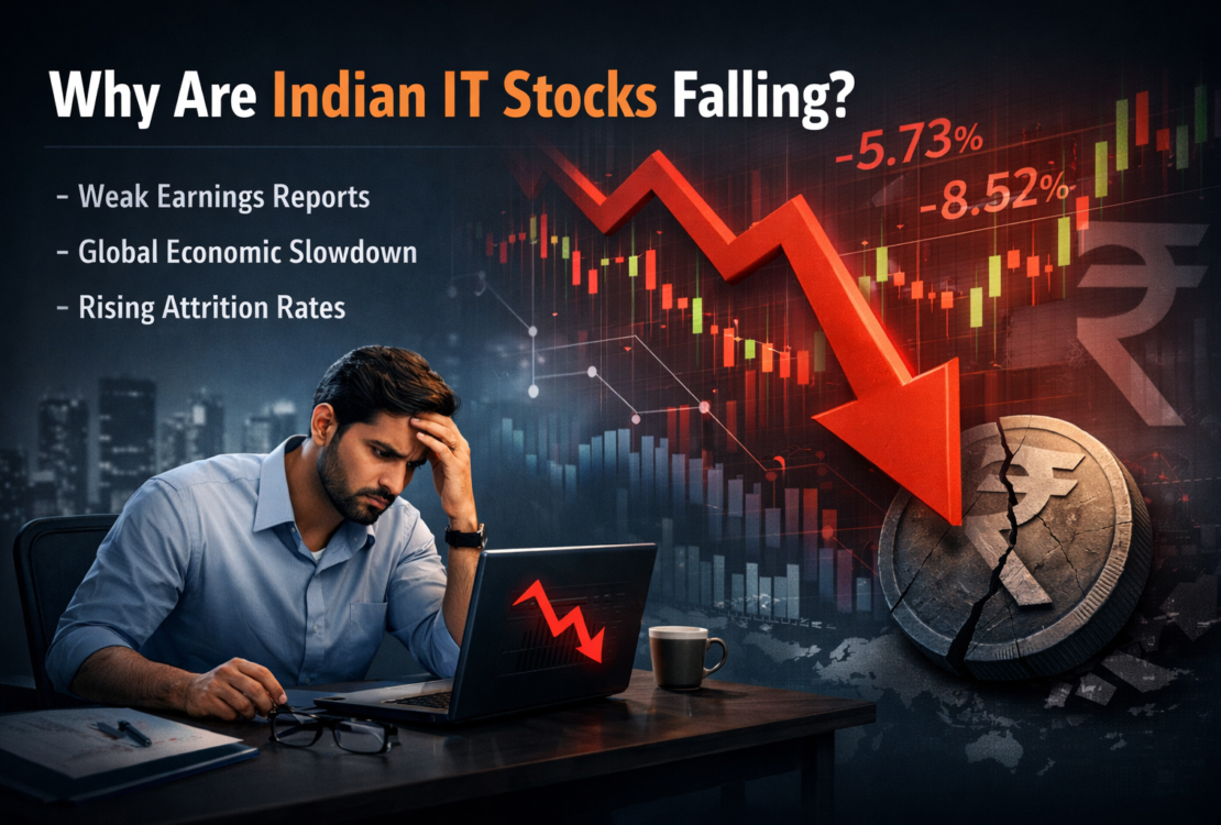 Why Indian IT Stocks Falling ? Discover the 5 critical reasons for the IT sector crash, including US earnings, AI disruption fears, and interest rate hikes.