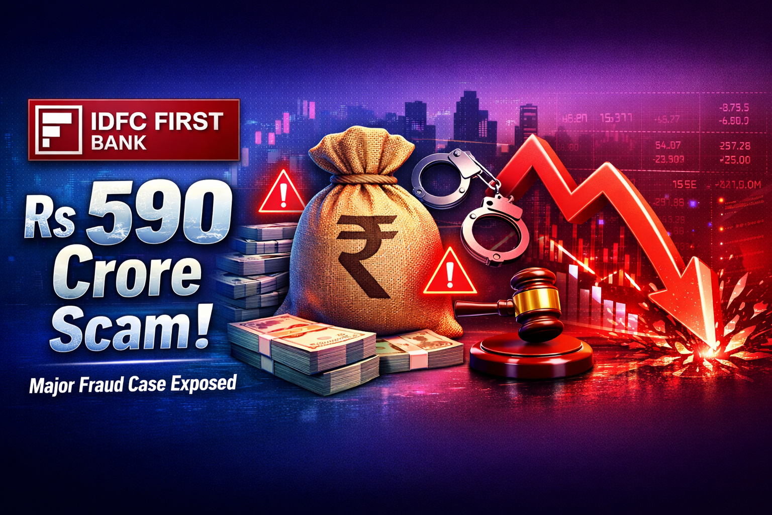 IDFC First Bank Scam of Rs 590 Crore and then Share fell 20%
