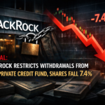 Critical BlackRock Restricts withdrawals from $26B Private Credit Fund, Shares Fall 7.4%